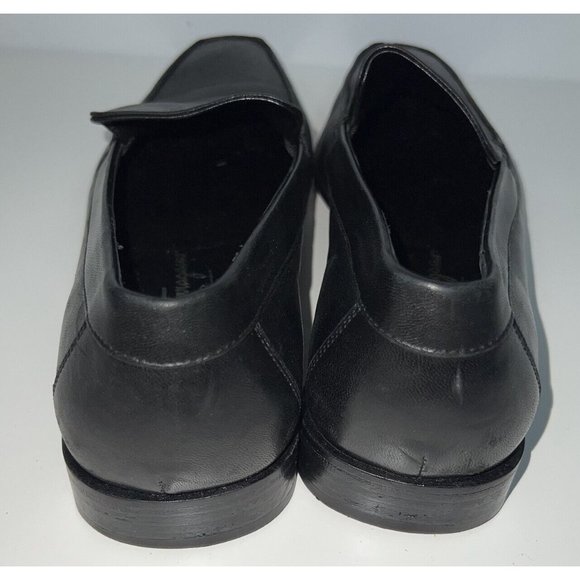 Salvatore Ferragamo Mens Black Leather Loafers Dress Shoes Size 8.5 Italy 37770 main image 4